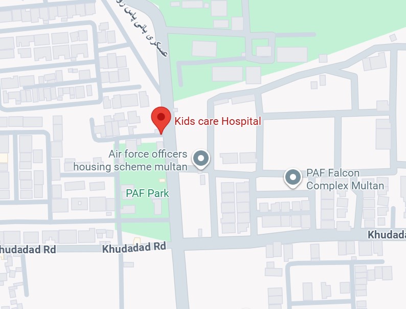 Google Map of Kids Care Hospital Multan